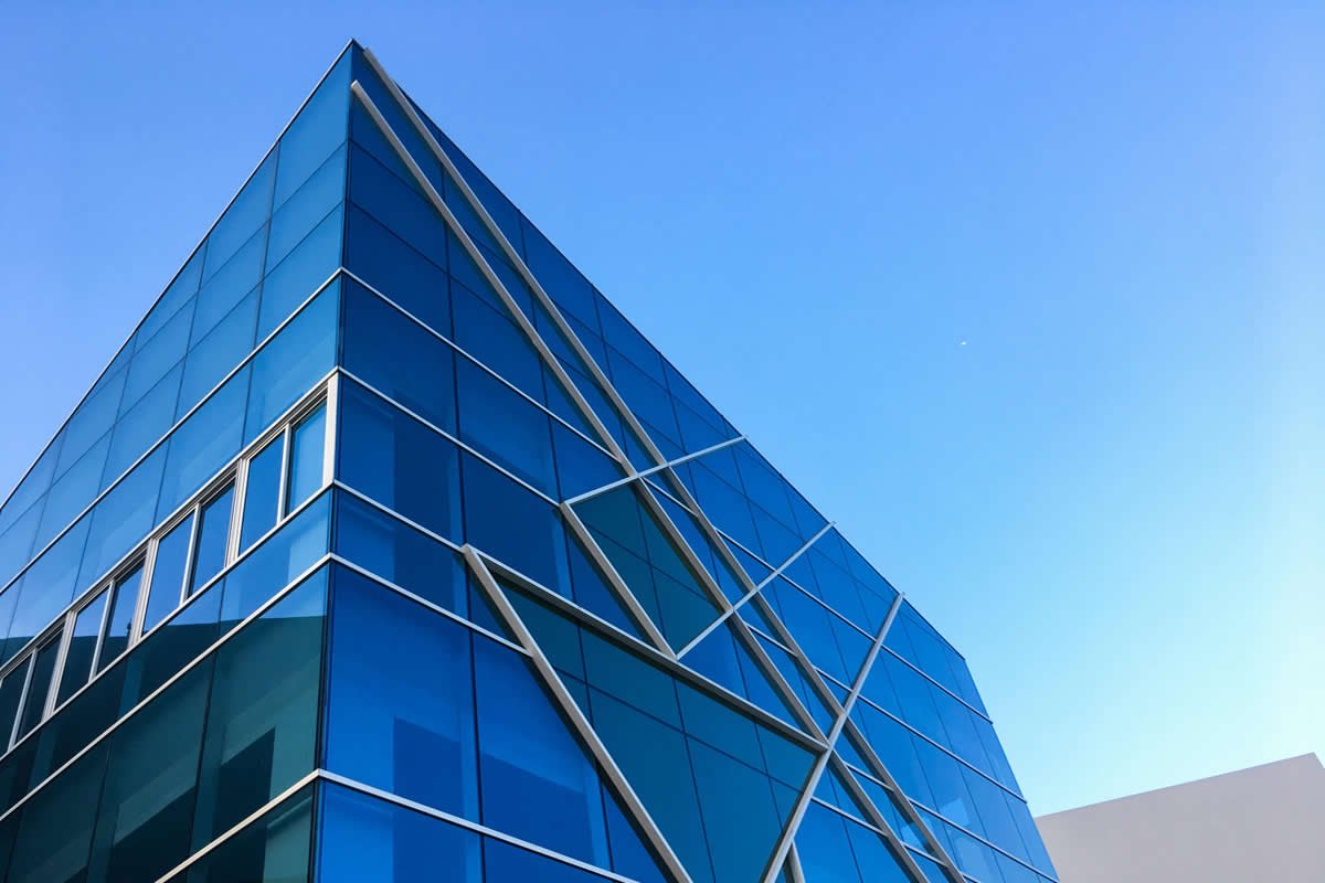 Polarizado arquitectónico edificio